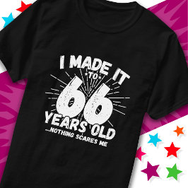 66 år gammalt Sarkastic Meme Funny 66:e födelsedag T Shirt
