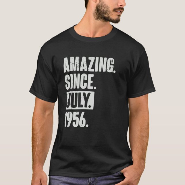 66-årig 66:e födelsedagen Fantastisk sedan juli 19 T Shirt (Framsida)