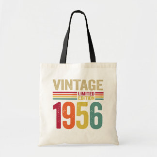 66-årig gåva Vintage 1956 66:e födelsedagspresent Tygkasse