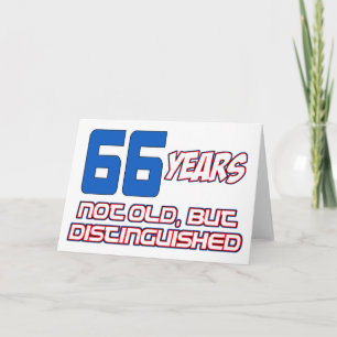 66 ÅRS GAMLA BIRTHDAY-FORMGIVNINGAR KORT