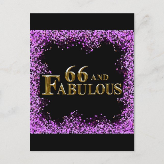66-årsdag  vykort (Framsida)