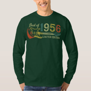 66-årsgåvor för manar kvinnor Guitar Älskare T Shirt