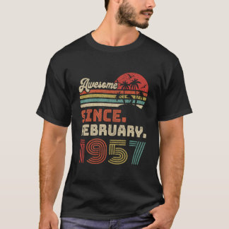 66 Awesome Since February 1957 66Th T Shirt