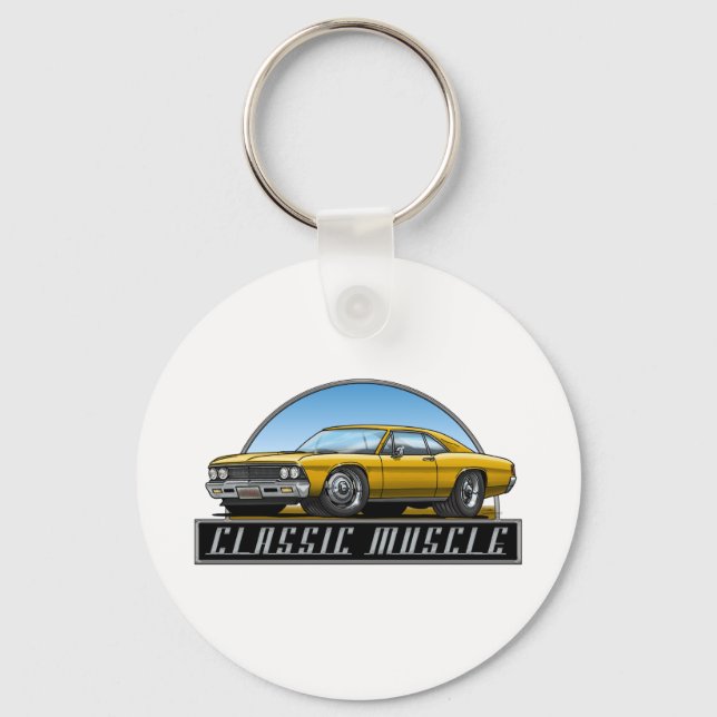 66_Chevelle_Guld Nyckelring (Framsida)