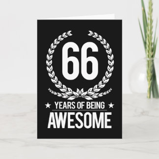 66:e födelsedagen (66 år efter Fantastisk) Kort