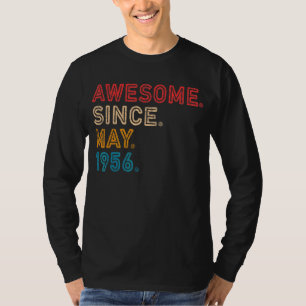 66:e födelsedagen Fantastisk sedan maj 1956 66 år T Shirt