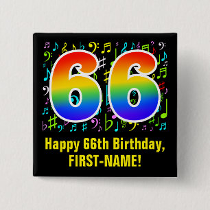 66:e födelsedagen: Färgstarka musiksymboler, reg Knapp