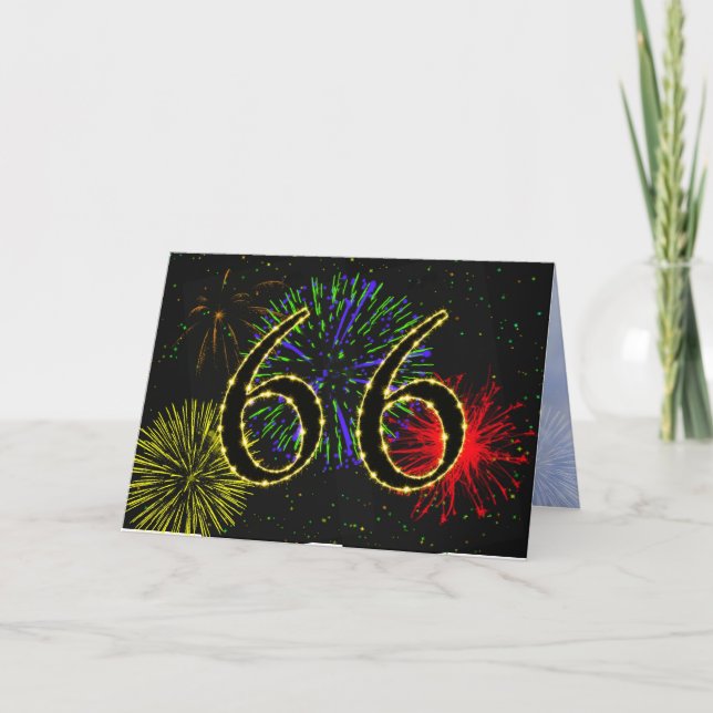 66:e Födelsedagsfest inbjudan (Framsida)