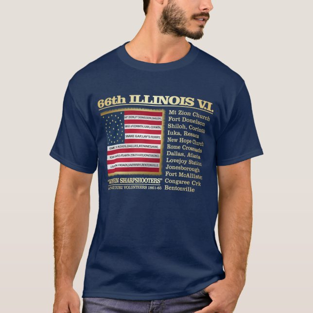 66:e Illinois VI (BH) T Shirt (Framsida)
