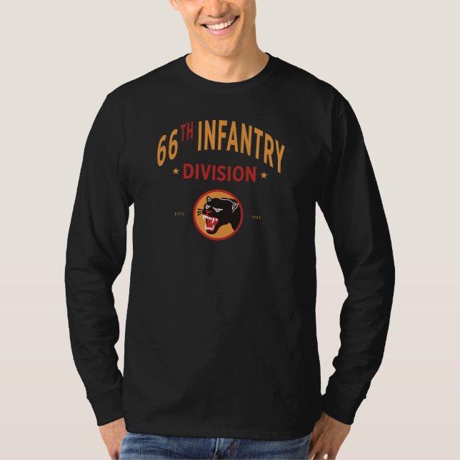 66:e infanteridivisionen - Black Panther Division T Shirt (Framsida)