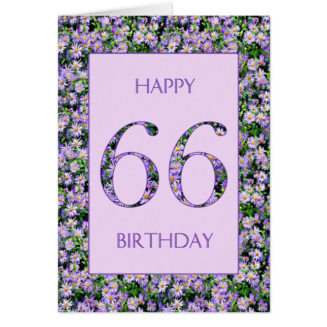 66:e Lilan Daisy Hälsningskort (Framsidan)