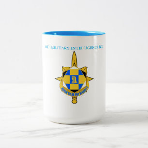 66:E MILITÄRA INTELLIGENCE BRIGADE Två-Tonad MUGG