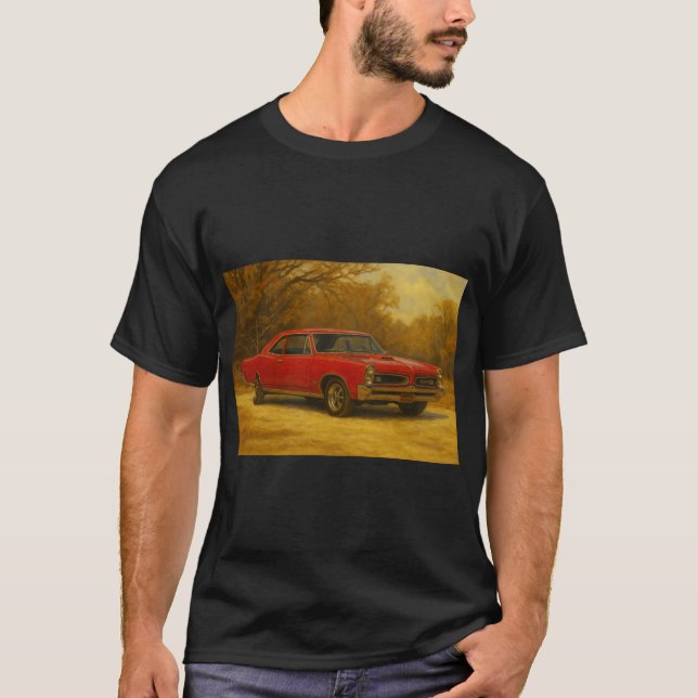 "66" GTO Muscle Car T Shirt (Framsida)