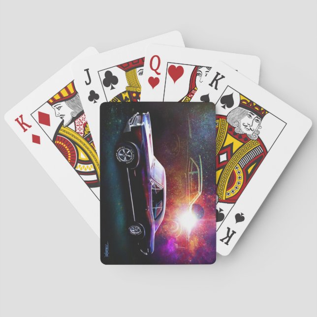 '66 GTO som leker kort Casinokort (Baksidan)