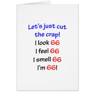 66 låt oss klippa skiten hälsningskort