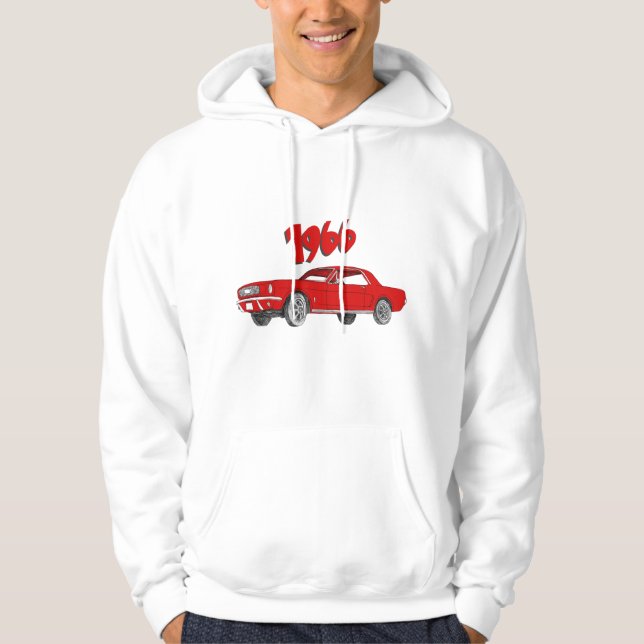 66 mustang hoodie (Framsida)