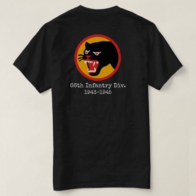 66th Infanteriskjorta T Shirt (Design baksida)