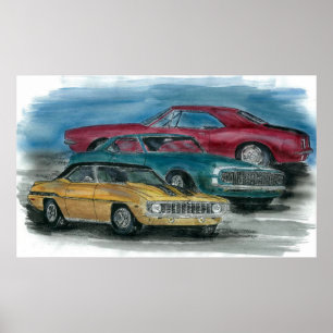 67 68, tryck för 69 CAMAROS