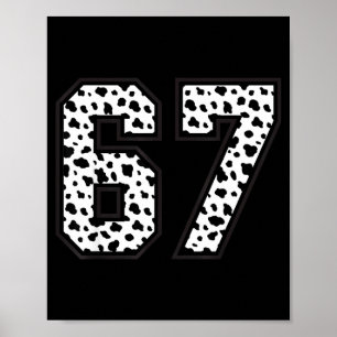 67 6-7 Dalmatiner Meme Trendig Cool 67 Sex Sju Rol Poster