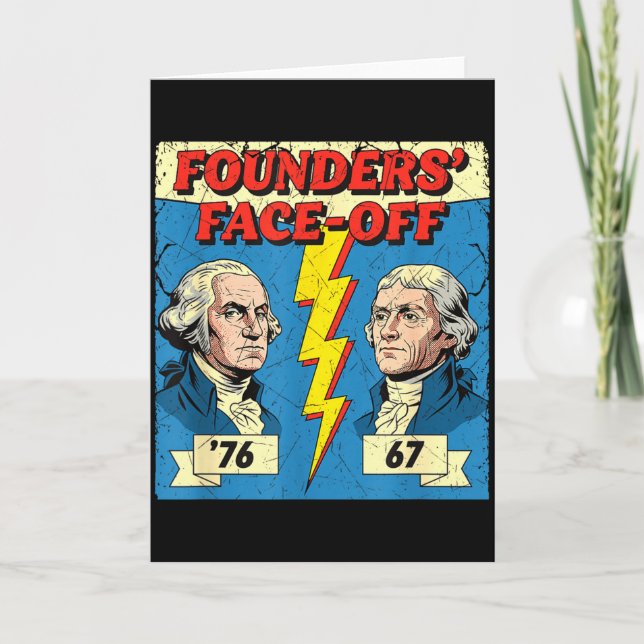 67 76 George Washington Thomas Jefferson Historia  Kort (Framsida)