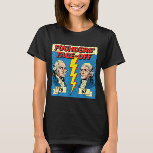 67 76 George Washington Thomas Jefferson Historia T Shirt