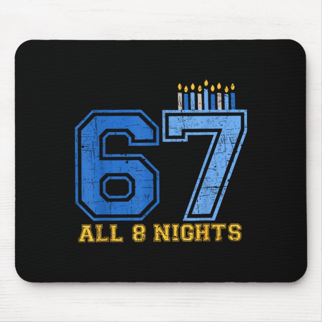 67 All 8 Nights Hanukkah Jewish Chanukah Six Seven Musmatta (Framsidan)