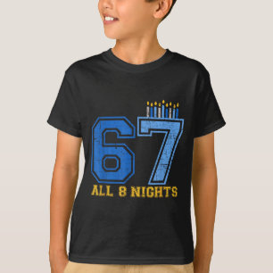67 Alla 8 Nätter Hanukkah Judisk Chanukah Sex Sju T Shirt