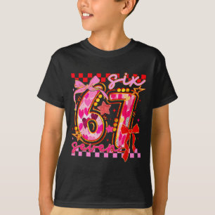67 Alla hjärtans dag 6 7 Meme Sex Sju Tjej Kids T Shirt
