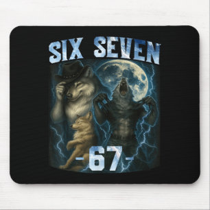 67 Alpha Wolf Meme Rolig Grafisk T-Shirt Six Seven Musmatta