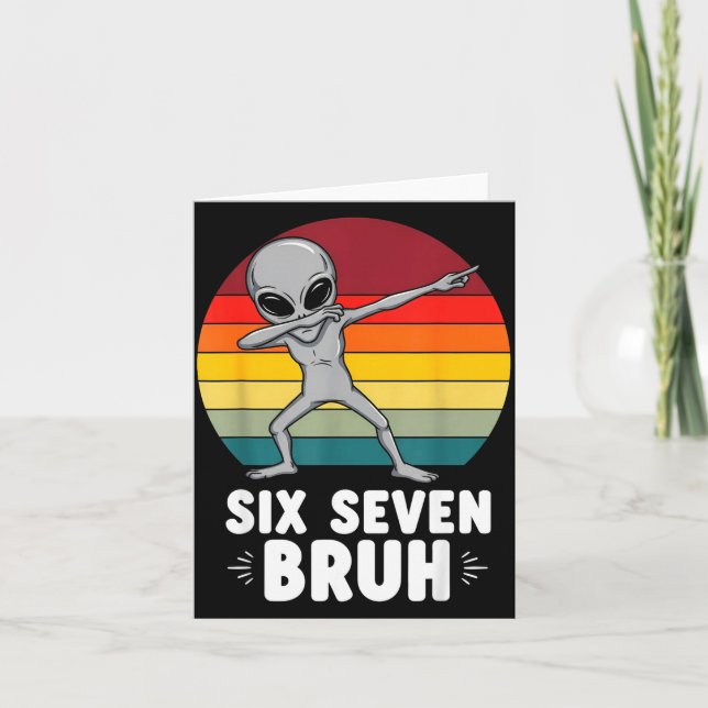 67 Animals Funny 67 Brainrot Youth Kids Alien 67  Kort (Framsida)