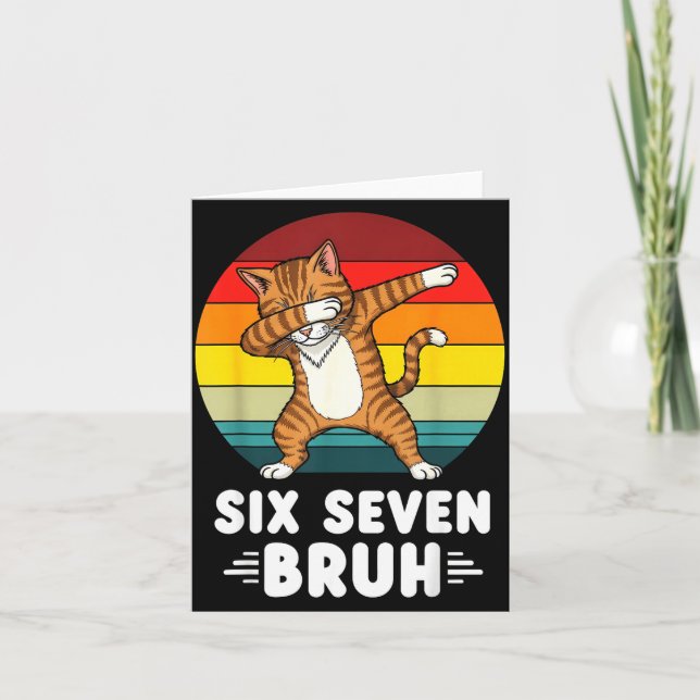 67 Animals Funny 67 Brainrot Youth Kids Cat 67  Kort (Framsida)