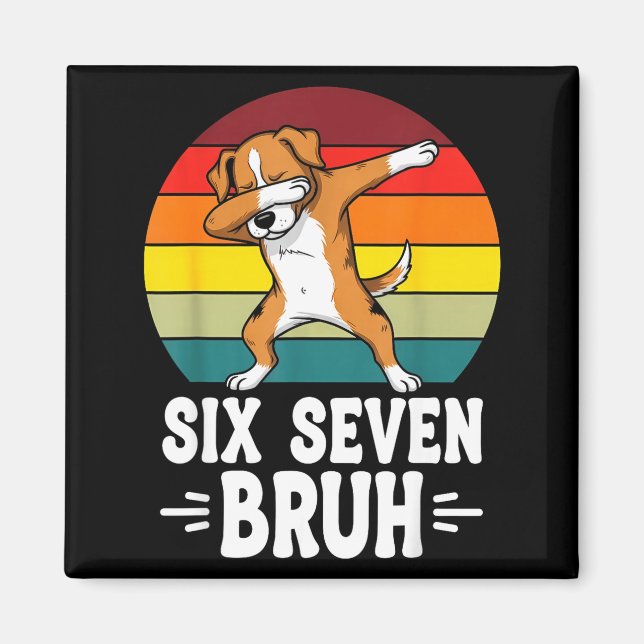 67 Animals Funny 67 Brainrot Youth Kids Dog 67  Magnet (Framsidan)