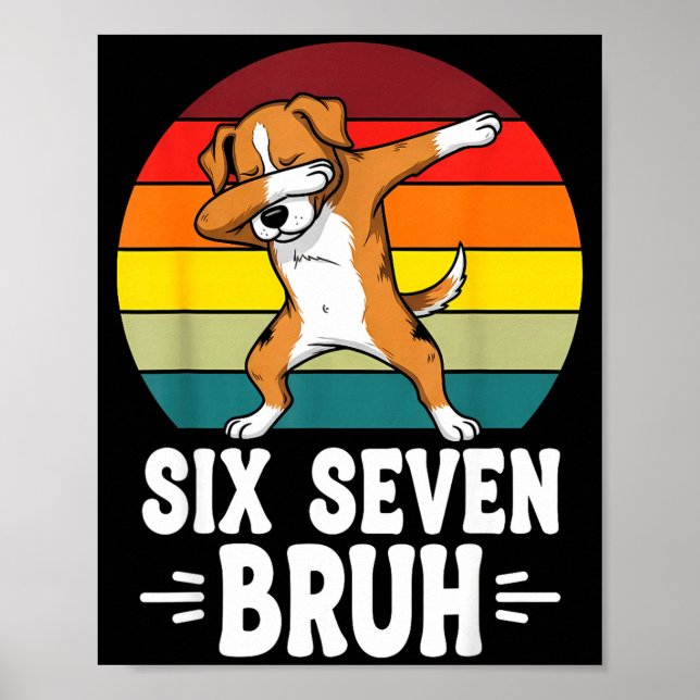 67 Animals Funny 67 Brainrot Youth Kids Dog 67  Poster (Framsidan)