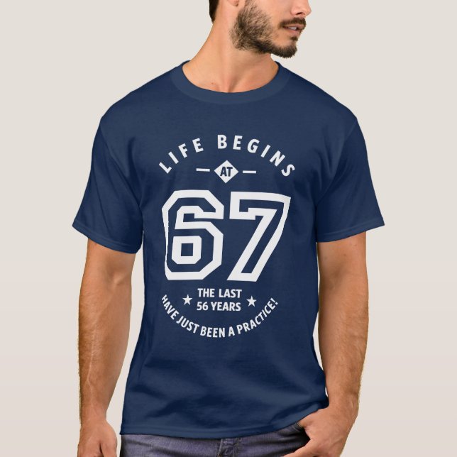 67 år gammal gåva | 67:e födelsedag Gift-idéer T Shirt (Framsida)