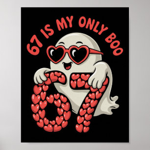 67 är min enda Boo rolig Valentine Singel 67 Meme  Poster