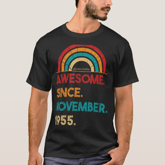 67-åriga Fantastisk sedan november 1955 67:e fågel T Shirt (Framsida)