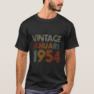 67 ÅRS Åldershämmande Vintage 1 januari T Shirt
