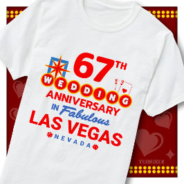 67-års bröllopsjubileum fantastiskt par i Las Vega T Shirt