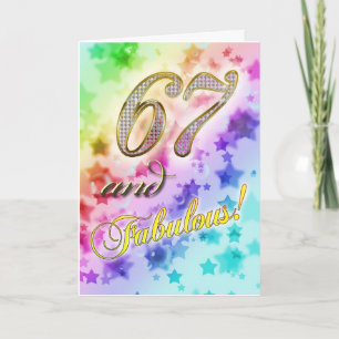 67-årsdagen för någon Fabulous Kort