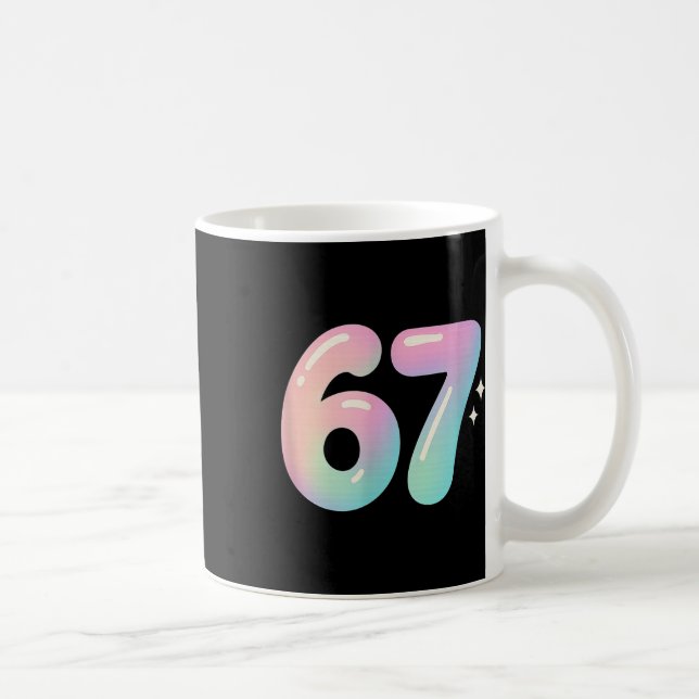 67 Aura Energy Alpha Slang Internet Meme  Kaffemugg (Höger)