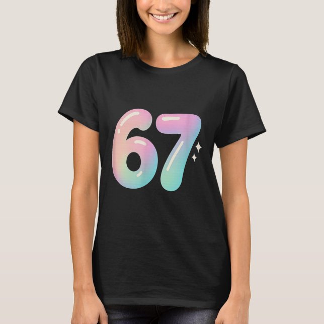 67 Aura Energy Alpha Slang Internetmeme  T Shirt (Framsida)