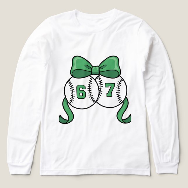 67 baseboll båge st patricks dag tur sport  t shirt (Design framsida)
