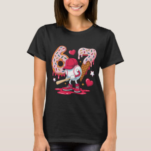 67 Baseboll Meme Söt Drip Art Munk och Glass T Shirt