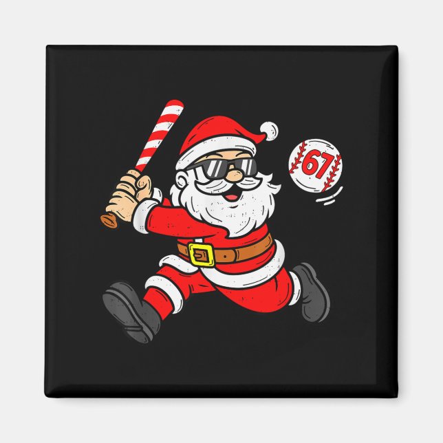 67 Basketball Santa Six Seven Meme Christmas Srt M Magnet (Framsidan)