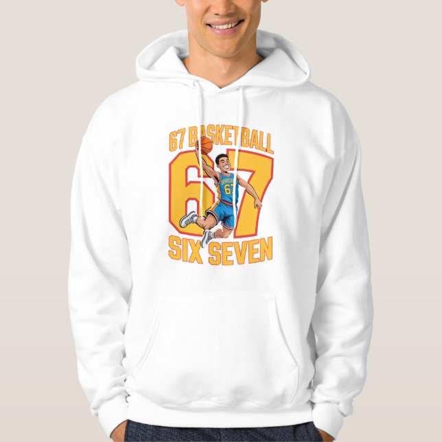 67 Basketball Six Seven Hoodie (Framsida)