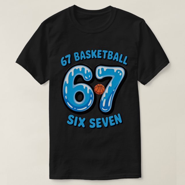 67 Basketball Six Seven Sports Meme Tee (Design framsida)