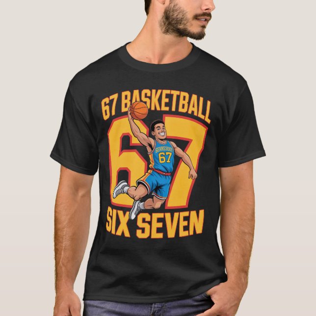 67 Basketball Six Seven T Shirt (Framsida)