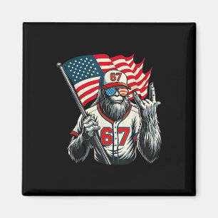 67 Bigfoot Meme Rolig Six Seven Gen Alpha Slang  Magnet