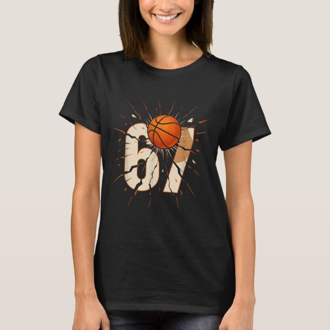 67 Brainrot Youth Basketball Drip - Funny Kids 67  T Shirt (Framsida)