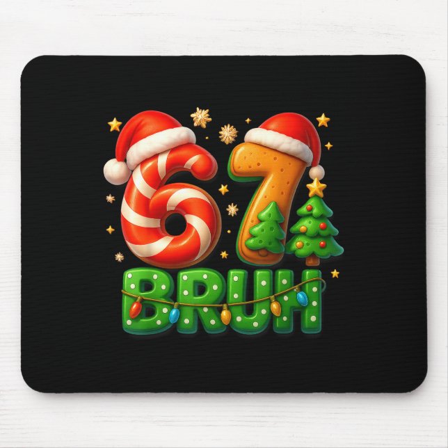 67 Bruh Christmas Candy Cane Gingerbread Design Xm Musmatta (Framsidan)
